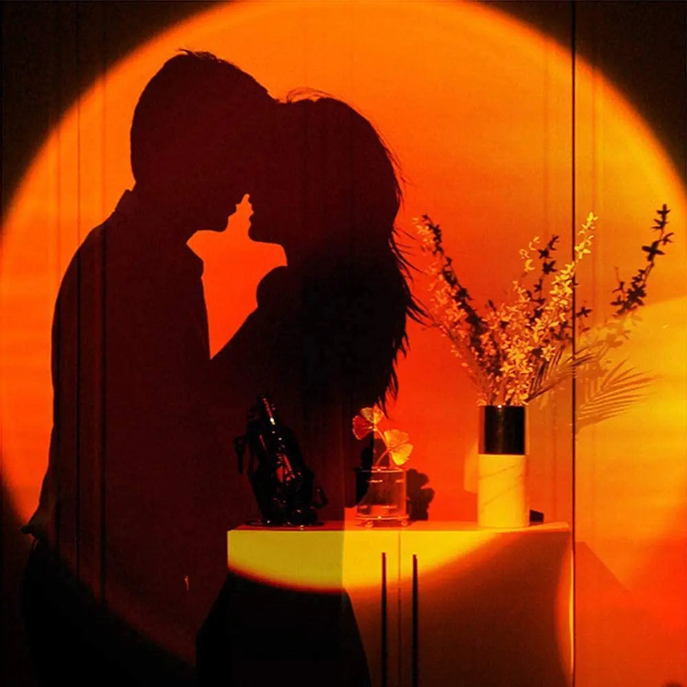 Sunset Projection LED night Light , 360 Degree Flexible Rotation  USB Floor Stand Sunset Light for Home Decor pattanaustralia